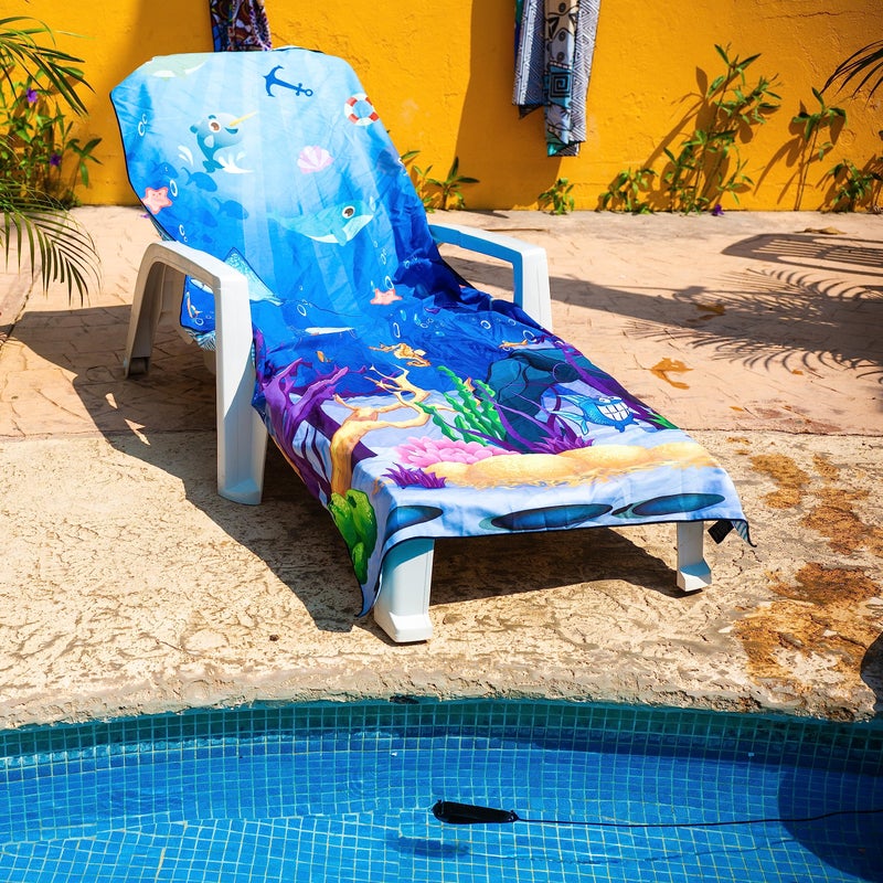 Elite Trend Microfiber Beach Towel for Adults with Bag - Extra Large 78x35 inch Lightweight Sand Free Quick Dry Towel for Travel, Swimming, Yoga, Camping (Sea Animal) - Image 4